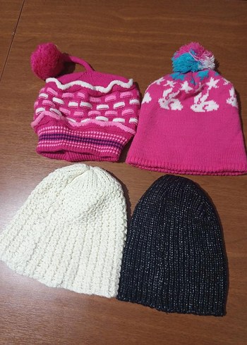 Kadın Örgü Bere, Ponponlu, Bohem Stil - Görsel 2