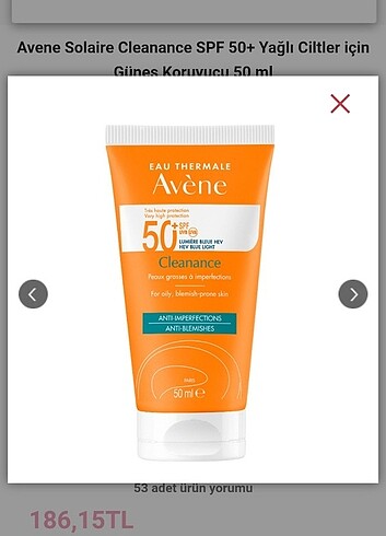 Avene güneş kremi 