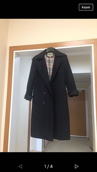 Burberry Burberry lacivert trençkot 