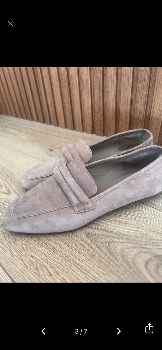 Mango Bej Süet Kadın Babet 38 - Görsel 3