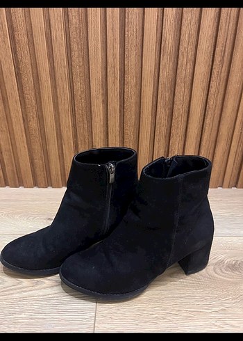 Siyah Süet fermuarlı Kadın Bot 39 - Görsel 3