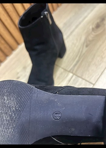 Siyah Süet fermuarlı Kadın Bot 39 - Görsel 6