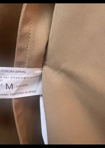Stradivarius Camel Renk Salaş Midi Trençkot M beden - Görsel 8