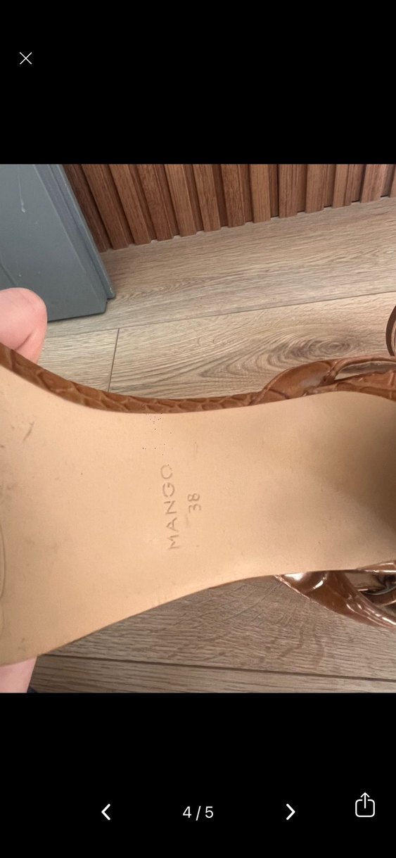 Mango Topuklu Kadın Sandalet 38 - Görsel 5