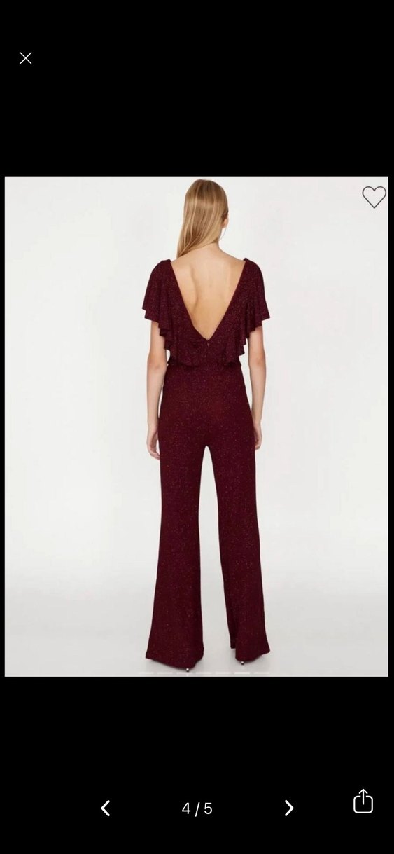 Koton Simli uzun tulum - Görsel 5