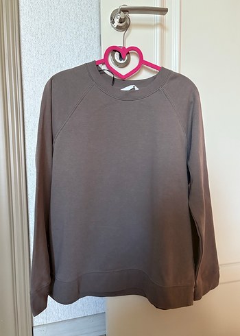 Kadın Pamuklu Bisiklet Yaka Sweatshirt