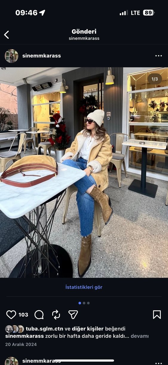 Bej Süet Kadın Kürklü Ceket - Görsel 3