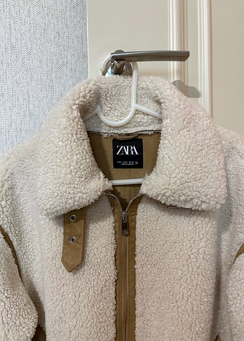 Beyaz Peluş Kadın Ceket - Görsel 6