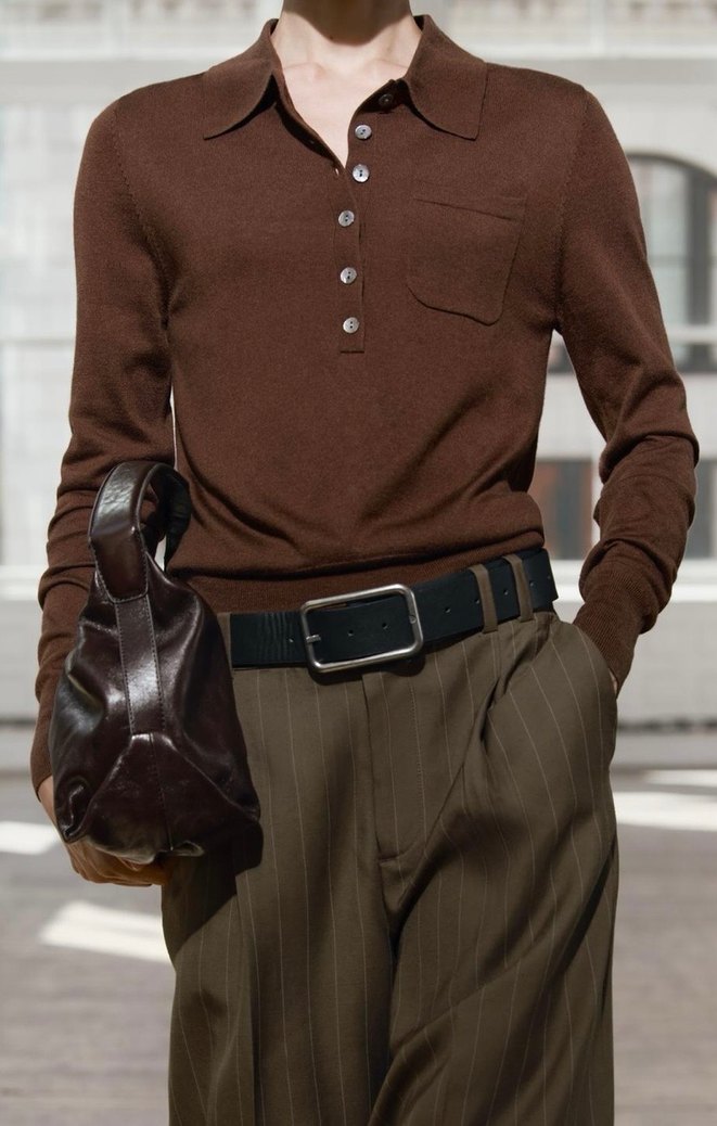 Koyu Kahverengi Triko - Görsel 2