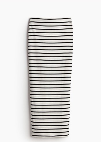 Çizgili Midi Etek - Görsel 7