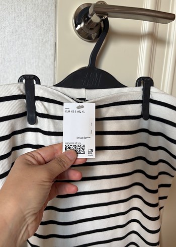 Çizgili Midi Etek - Görsel 5