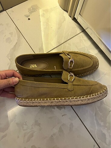 37 Beden camel Renk Zara Espadril