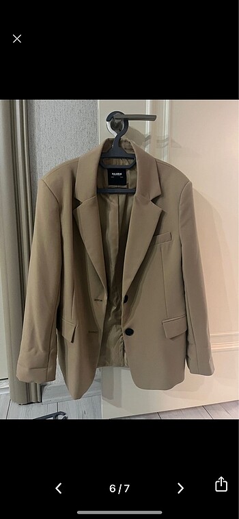 s Beden camel Renk Pull Bear Blazer