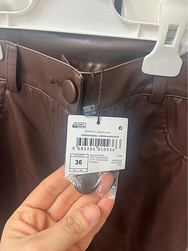 Suni Deri Pantolon - Görsel 3