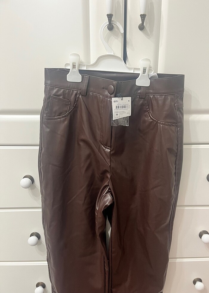 Suni Deri Pantolon - Görsel 4