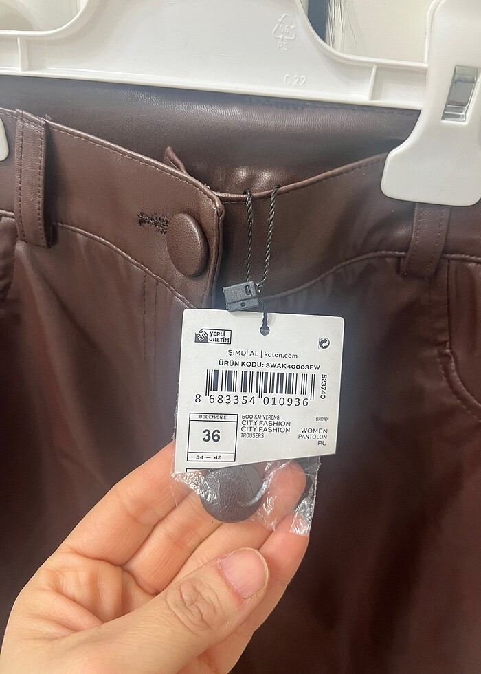 Suni Deri Pantolon - Görsel 3
