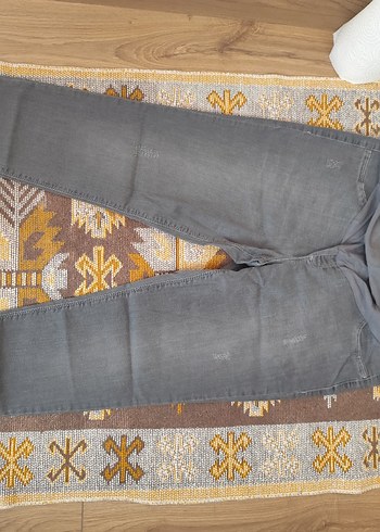 Gri Fermuarlı Hamile Pantolonu - Görsel 4