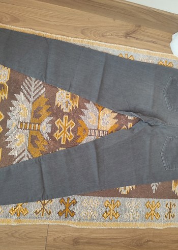 Gri Fermuarlı Hamile Pantolonu - Görsel 3