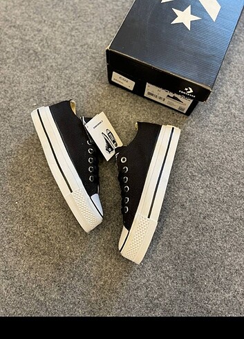 37 Beden siyah Renk Converse lift platform siyah 37 38 39 40