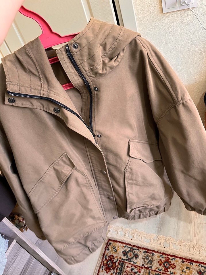 Haki Bol Kesim Parka - Görsel 3