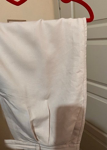 Ekru kumaş pantolon - Görsel 4