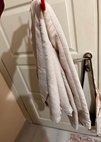 Ekru kumaş pantolon - Görsel 2