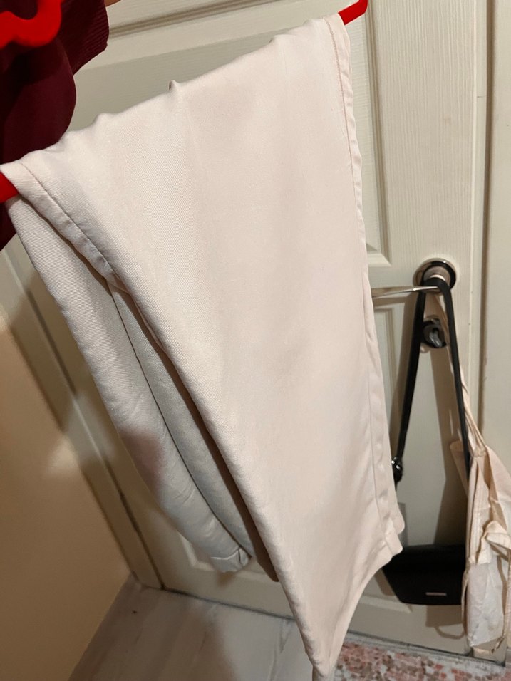 Ekru kumaş pantolon - Görsel 3