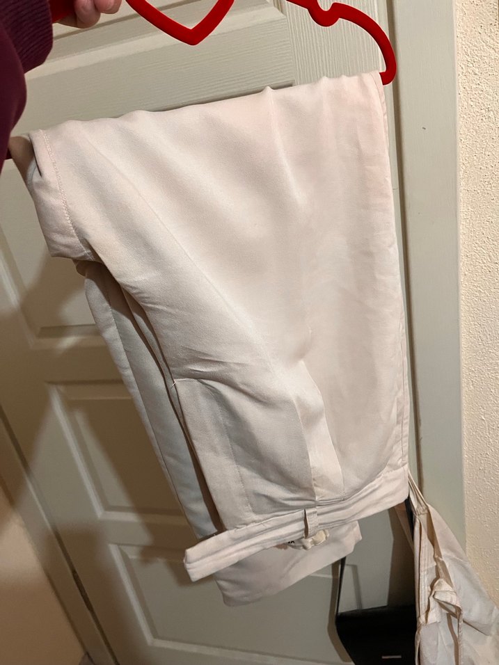 Ekru kumaş pantolon - Görsel 5