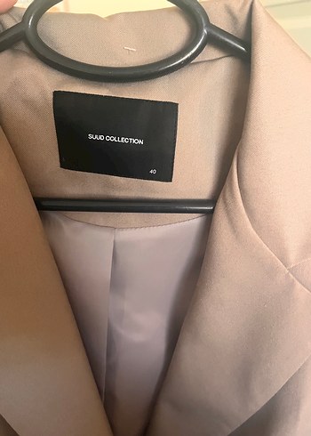 40 Beden Bej Kadın Blazer