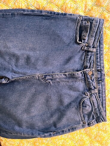 38 Beden lacivert Renk Flare jean