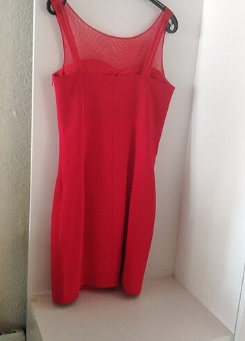 Zara kırmızı mini elbise 