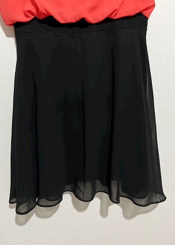 Boncuk İşlemeli Fuşya Siyah Mini Elbise - Görsel 5