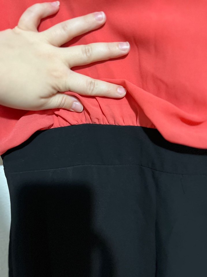 Boncuk İşlemeli Fuşya Siyah Mini Elbise - Görsel 4