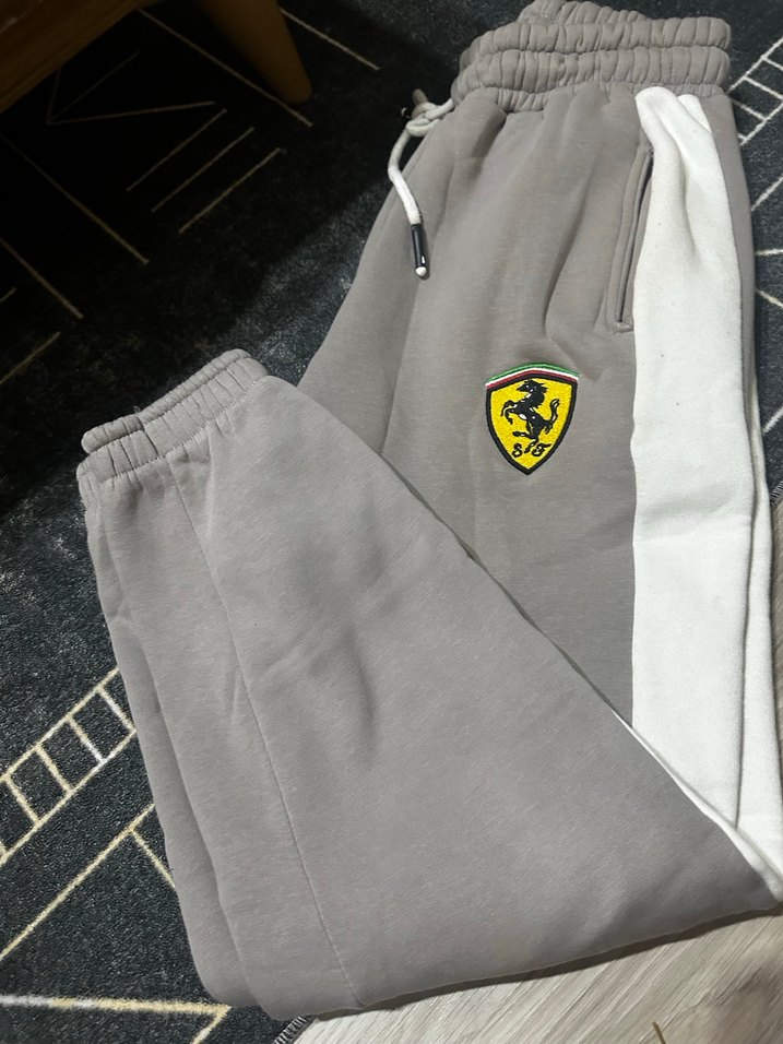 Gri Erkek Mini Eşofman Altı Fermuarlı - Görsel 4