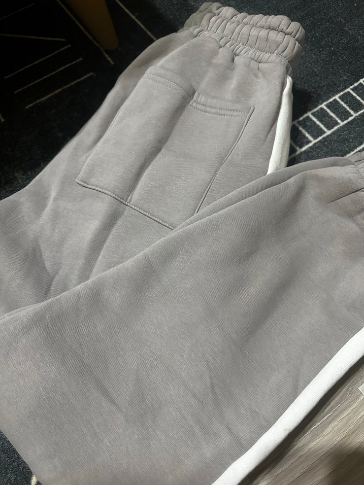 Gri Erkek Mini Eşofman Altı Fermuarlı - Görsel 2