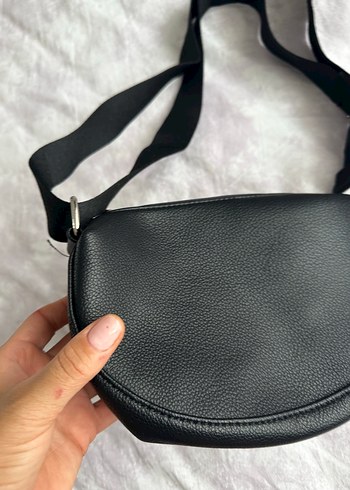 Beden siyah Renk Siyah Kemerli Denim Kadın Çanta