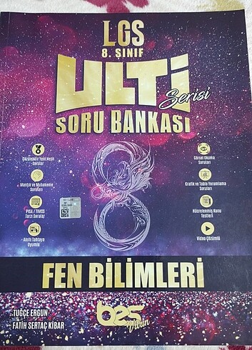 8 SINIF ULTİ BES YAYINLARI FEN BİLİMLERİ SORU BANKASI 