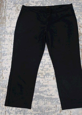 Sandro Siyah Midi Denim Kadin Kumas Pantolon