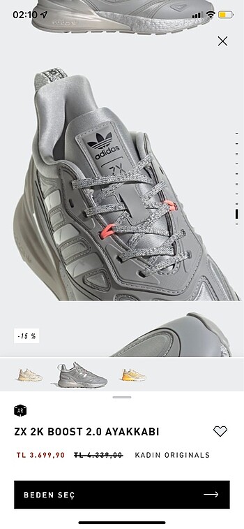 38 Beden gri Renk Adidas