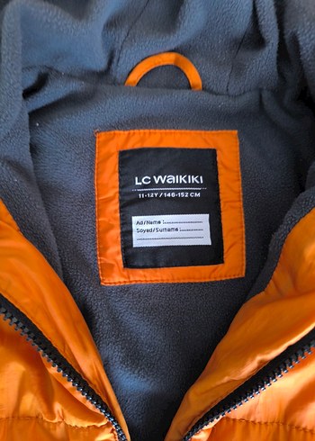 Turuncu Fermuarlı  Kış Ceketi - Görsel 3