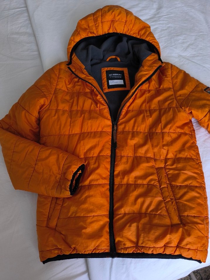 Turuncu Fermuarlı  Kış Ceketi - Görsel 2