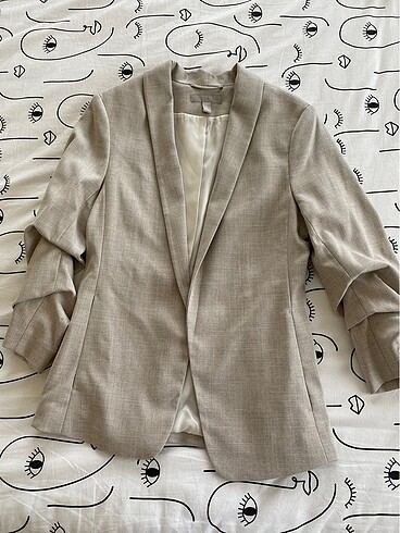 Hm marka kolları büzgülü blazer