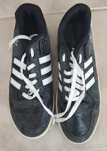 Erkek Siyah Spor Ayakkabı Bağcıkları - Görsel 3