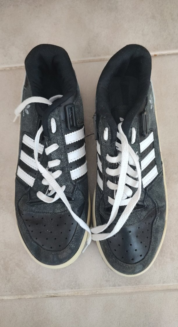 Erkek Siyah Spor Ayakkabı Bağcıkları - Görsel 3