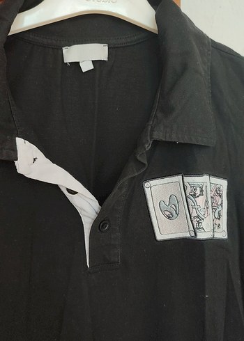 Siyah Düğmeli Hamile Tişörtü - Görsel 4