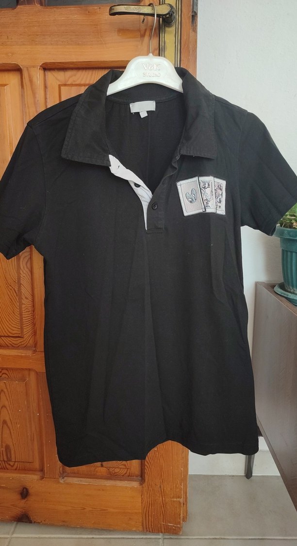 Siyah Düğmeli Hamile Tişörtü - Görsel 3