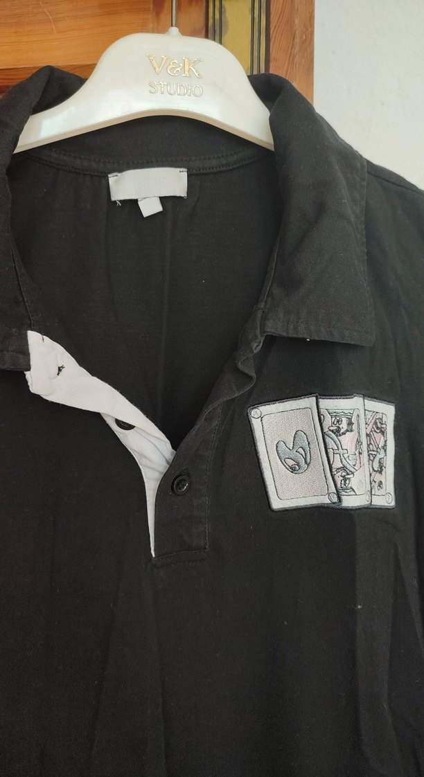 Siyah Düğmeli Hamile Tişörtü - Görsel 4