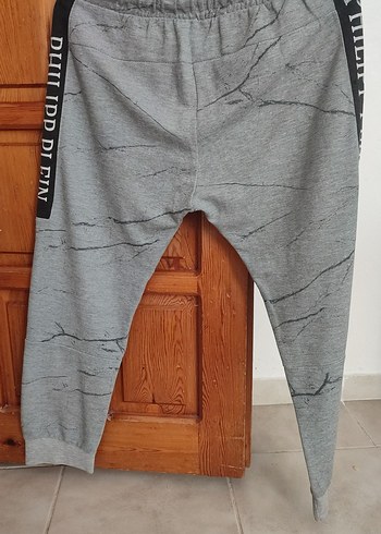 Gri Baskılı Erkek Spor Eşofman Altı - Görsel 4