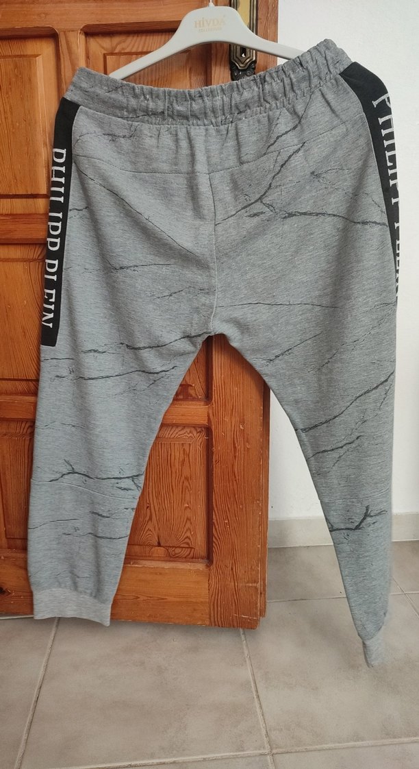 Gri Baskılı Erkek Spor Eşofman Altı - Görsel 5