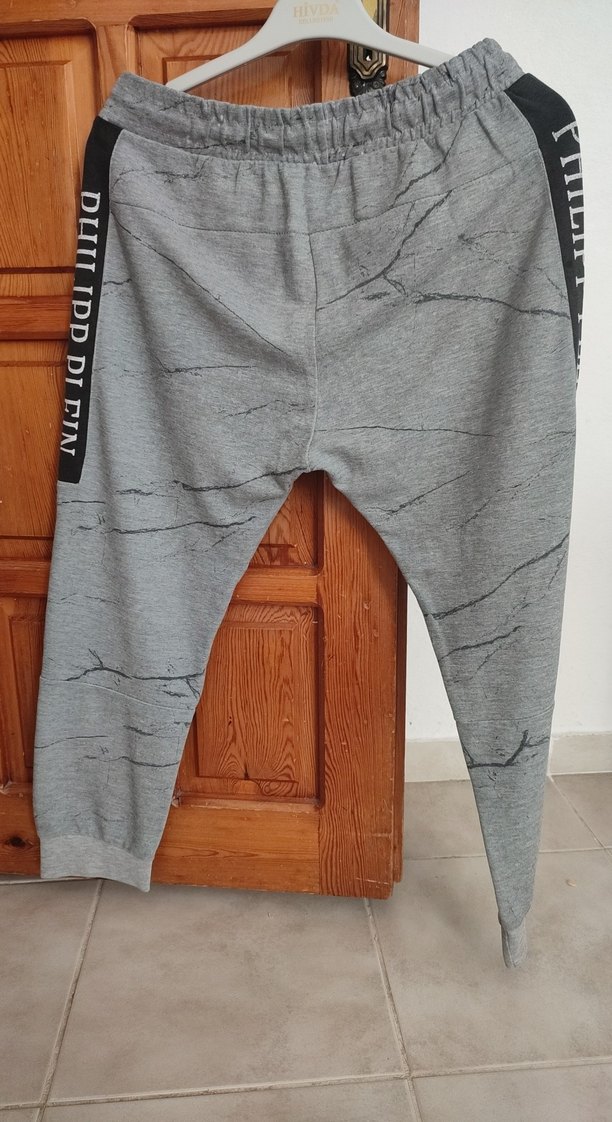 Gri Baskılı Erkek Spor Eşofman Altı - Görsel 4